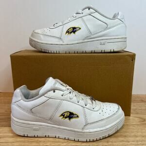 Reebok x NFL Baltimore Ravens White Purple Vintage Shoes Sneakers Youth Size 3.5